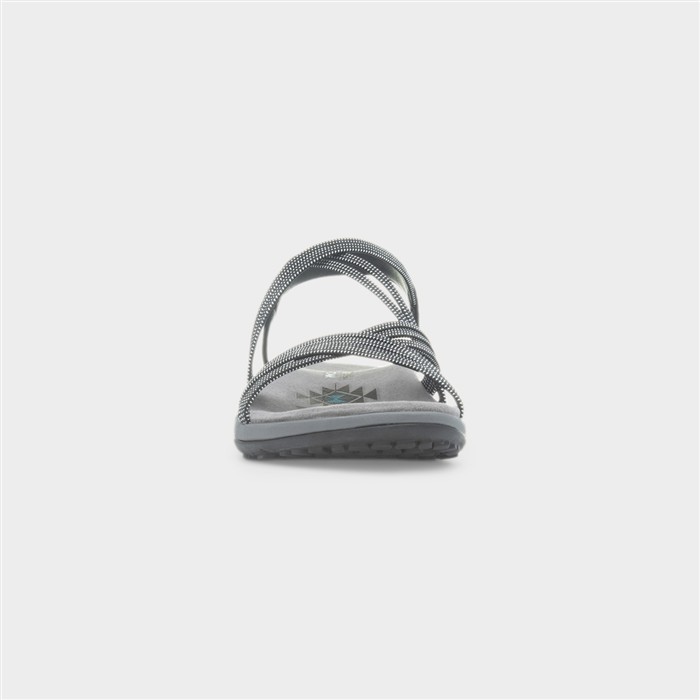 Reggae Slim Womens Black Strappy Sandals