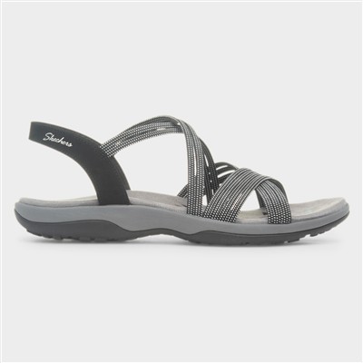 Reggae Slim Womens Black Strappy Sandals