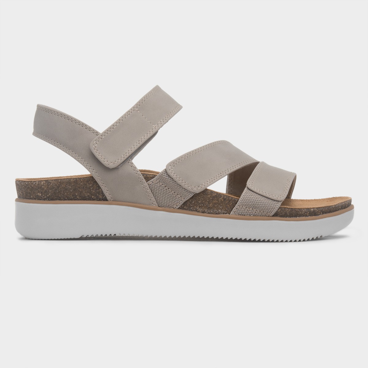 Lifted Comfort Womens Taupe Sandal