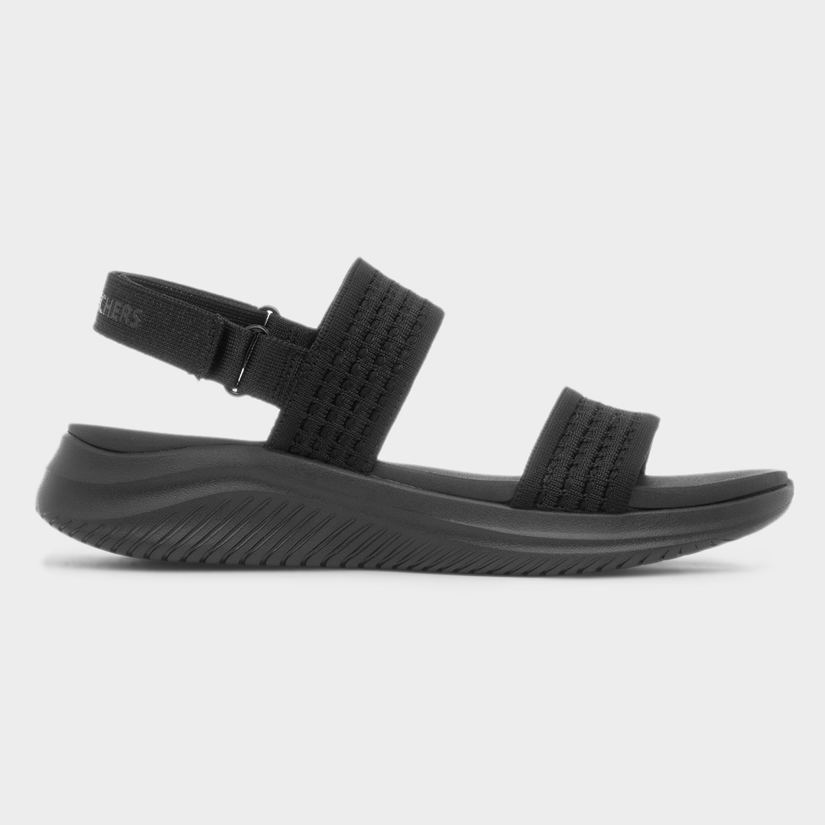 Ultra Flex Womens Black Vegan Sandal