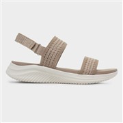 Skechers Ultra Flex Womens Mocha Vegan Sandal (Click For Details)