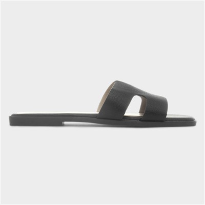 Fifi Womens Black Mule Sandal