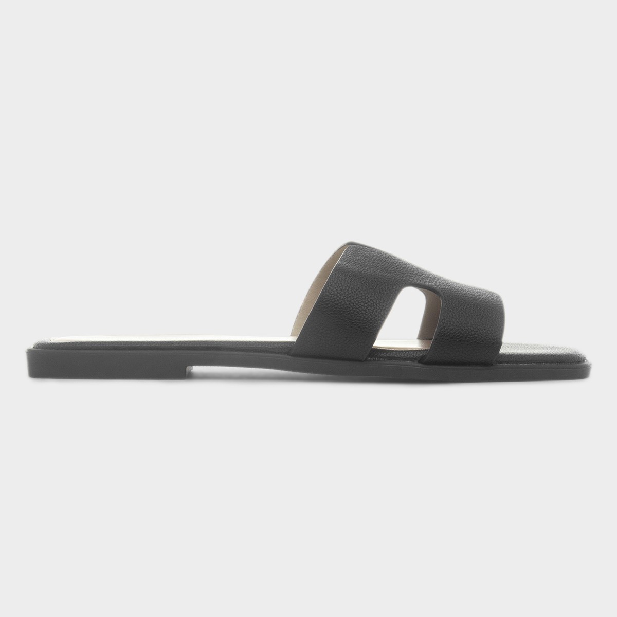 Fifi Womens Black Mule Sandal