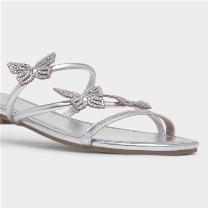 Flutter Womens Silver Sandal