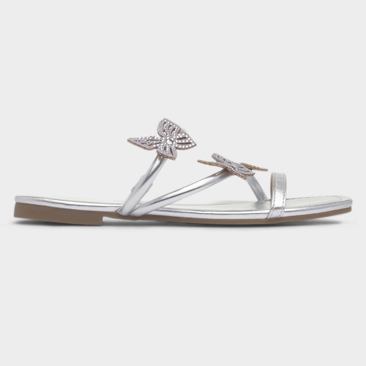Flutter Womens Silver Sandal