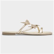 Truffle Collection Flutter Womens Gold Sandal (Click For Details)