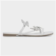 Truffle Collection Flutter Womens White Sandal (Click For Details)