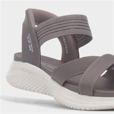 Slip Ins Ultra Flex Womens Taupe Sandal