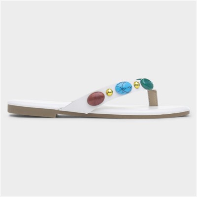 Juniper Womens White Sandal