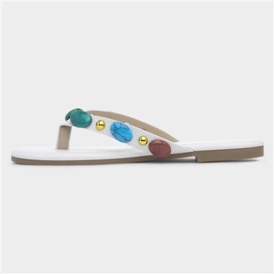 Juniper Womens White Sandal