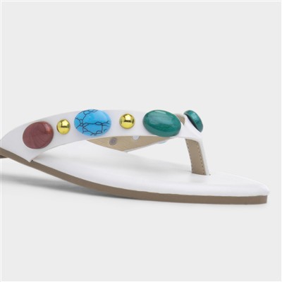 Juniper Womens White Sandal