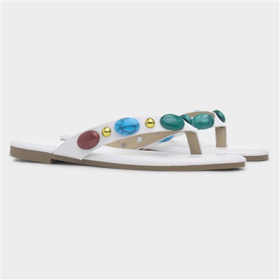 Juniper Womens White Sandal