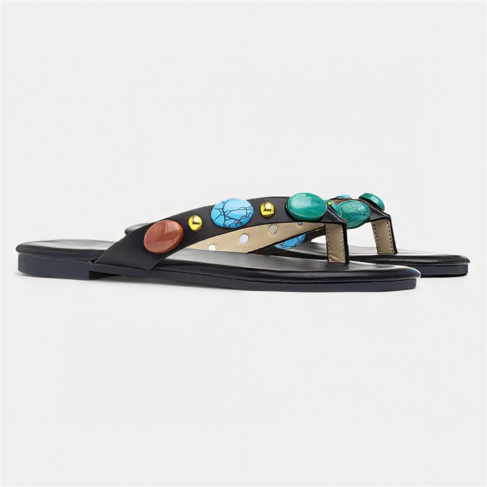 Juniper Womens Black Sandal