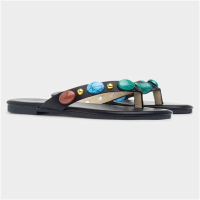 Juniper Womens Black Sandal