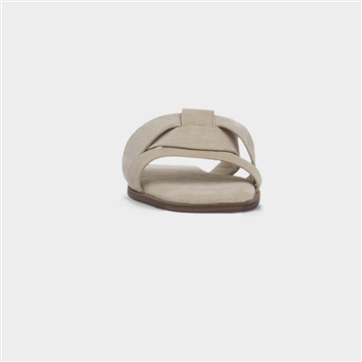 Womens Taupe Wide Fit Sandal