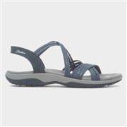 Skechers Reggae Slim Womens Navy Strappy Sandal (Click For Details)