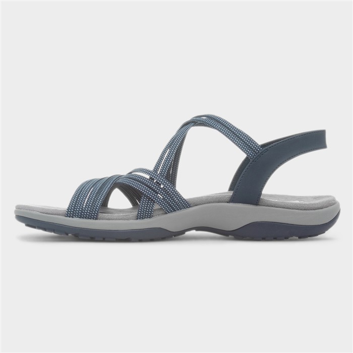 Reggae Slim Womens Navy Strappy Sandal