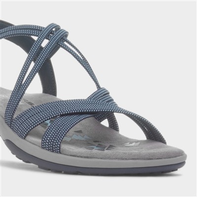Reggae Slim Womens Navy Strappy Sandal