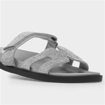 Alora Womens Silver Sandal
