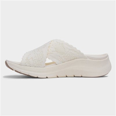 Arch Fit Womens Off White Mule Sandal