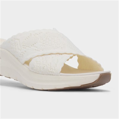Arch Fit Womens Off White Mule Sandal
