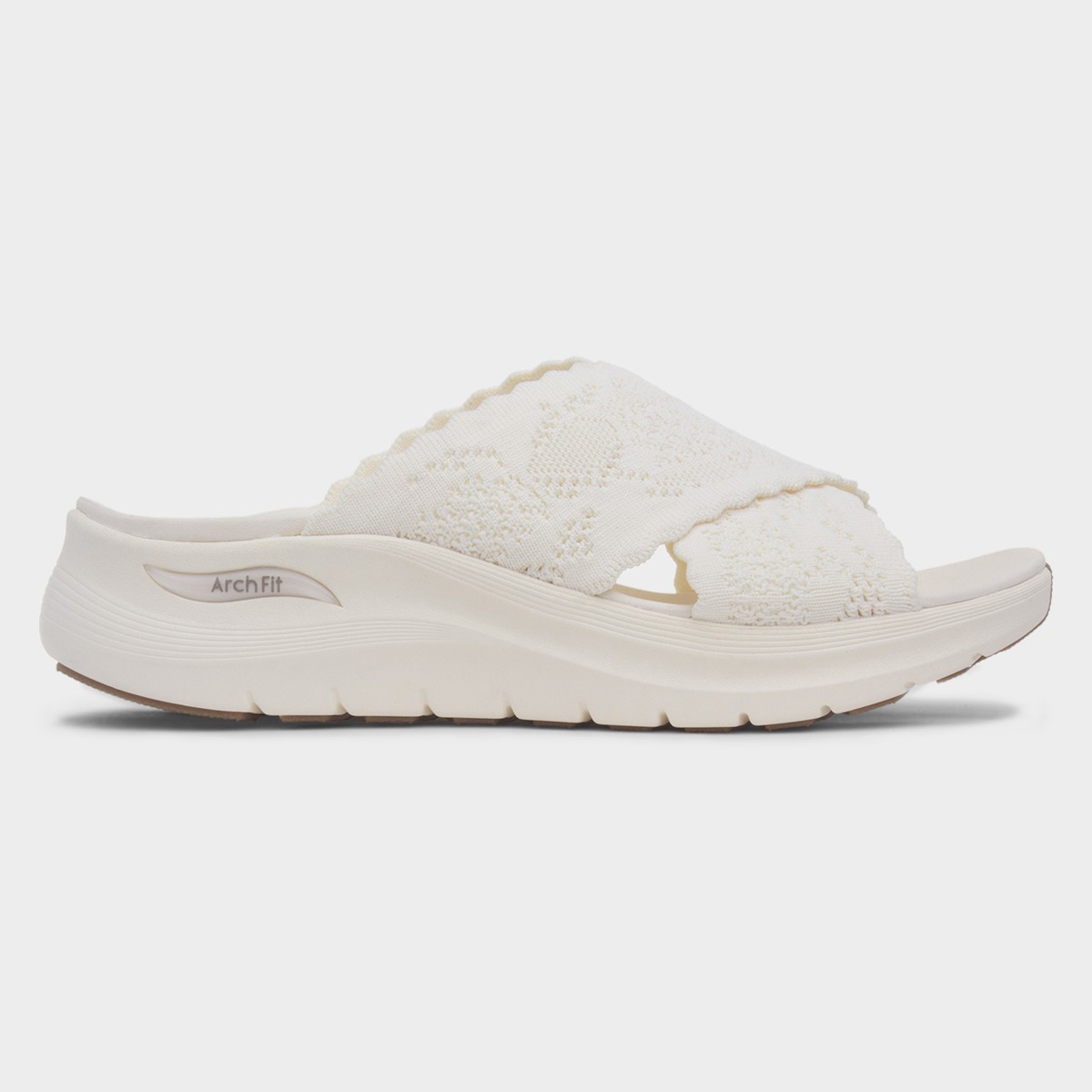 Arch Fit Womens Off White Mule Sandal