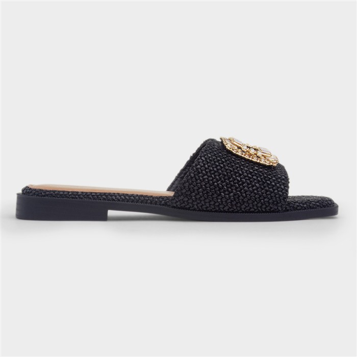 Truffle Collection Women's Black Ottilie Sandal Size 5