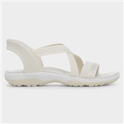 Skechers Slip Ins Reggae Womens Cream Sandal (Click For Details)