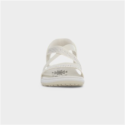 Slip Ins Reggae Womens Cream Sandal