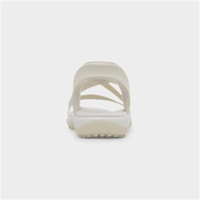 Slip Ins Reggae Womens Cream Sandal