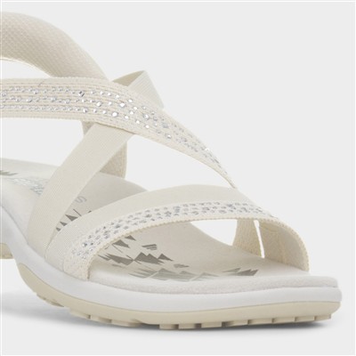 Slip Ins Reggae Womens Cream Sandal