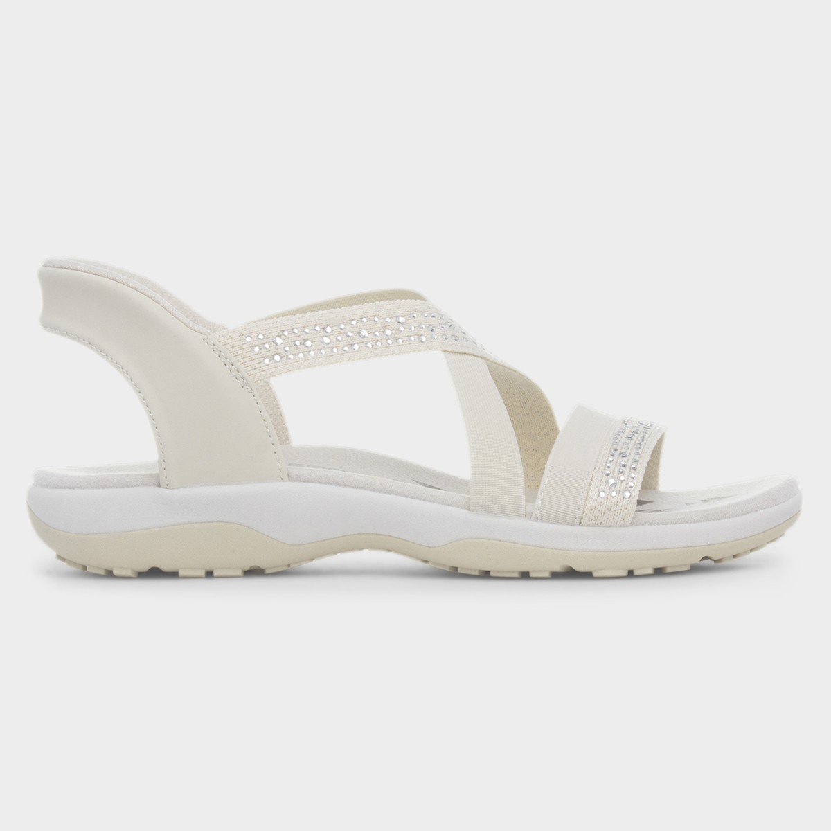 Slip Ins Reggae Womens Cream Sandal