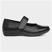 Softlites Womens Easy Fasten Shoe in Black (Click For Details)