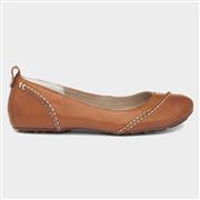 Hush Puppies Janessa Womens Tan Leather Shoe (Click For Details)