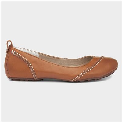 Janessa Womens Tan Ballerina