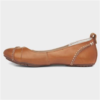 Janessa Womens Tan Ballerina