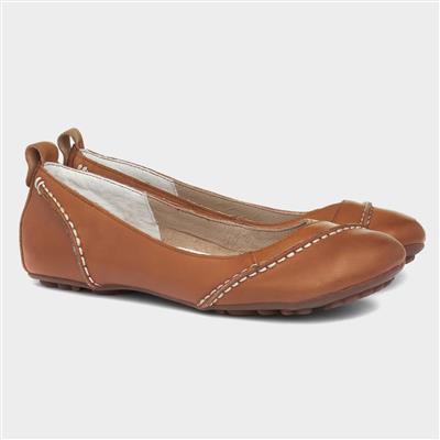 Janessa Womens Tan Ballerina