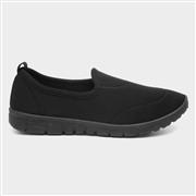Lilley Womens Casual Slip On Pump in Black (Click For Details)