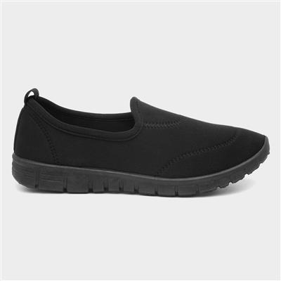 Dolly Womens Casual Slip On Pump in Black