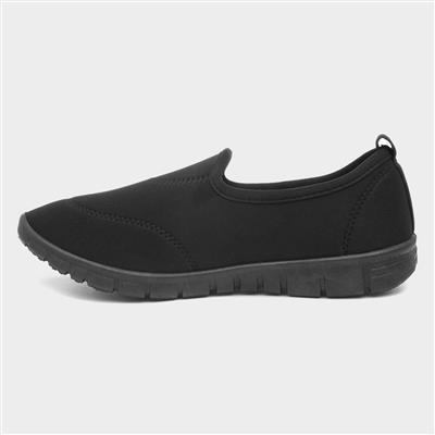 Dolly Womens Casual Slip On Pump in Black