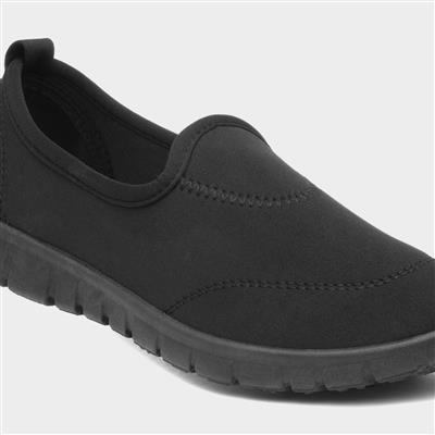 Dolly Womens Casual Slip On Pump in Black