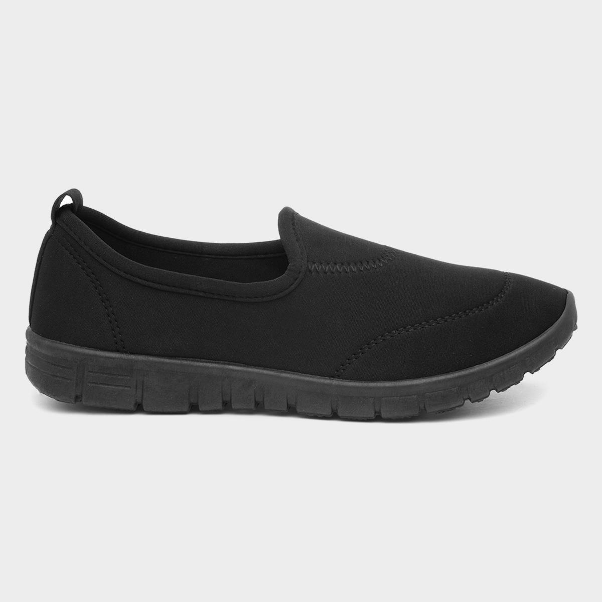 Lilley Womens Casual Slip On Pump In Black 104 Shoe Zone