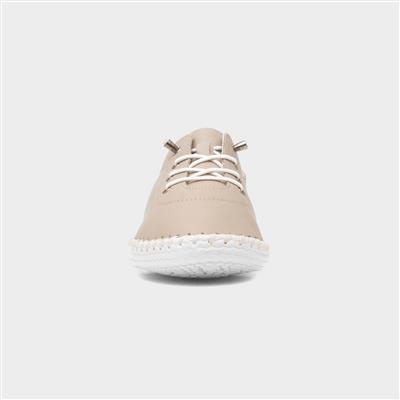 St Ives Womens Stone Leather Casual Shoe