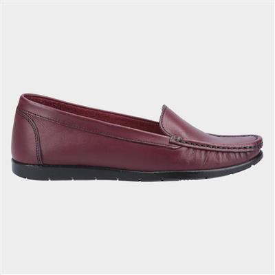 Womens Tiggy Red Leather Loafer