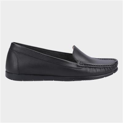 Tiggy Womens Black Leather Loafer
