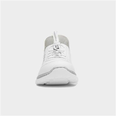Antistress Womens White Toggle Shoe