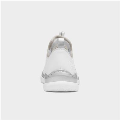 Antistress Womens White Toggle Shoe