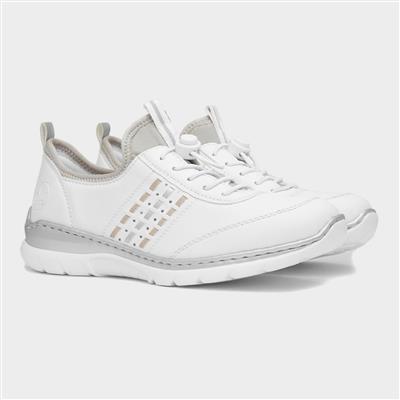 Antistress Womens White Toggle Shoe