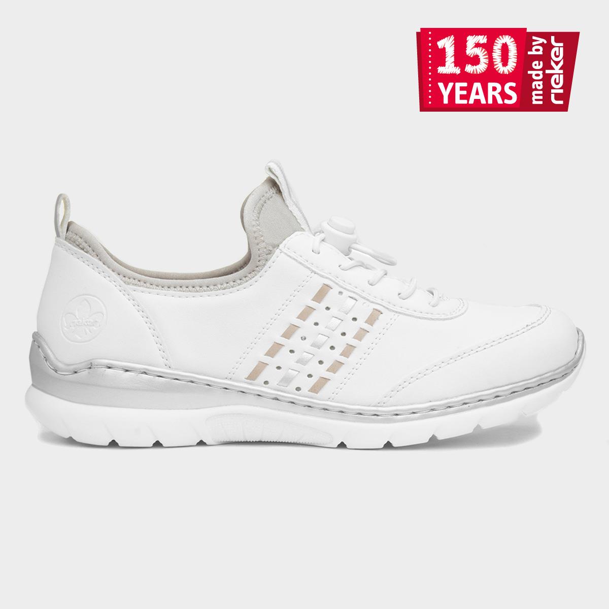 Antistress Womens White Toggle Shoe