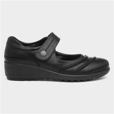 Elinor Womens Black Bar Shoe